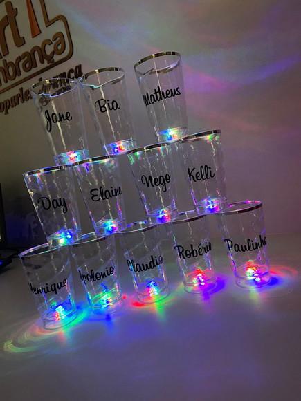 Copos com Leds 500 ml Personalizado com Nome Individual