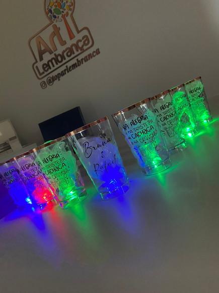 Copos com Leds 500 ml Personalizado- Copos para Chá Bar