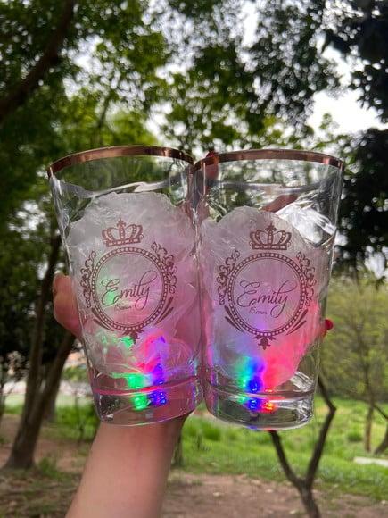 Copos Twister 500ml com Borda e Led- Copo Balada 15 Anos