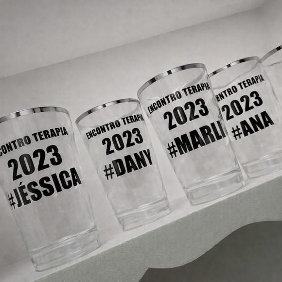 Copos Twister com Borda Metalizada