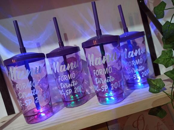 Copos Twister com Leds- Copos para Formatura