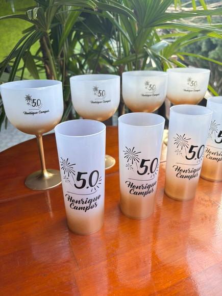 Kit 20 Taças Gin e 20 Long Drink Degrade