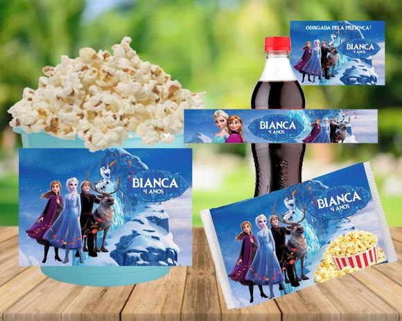 Kit Cineminha Personalizado - Frozen