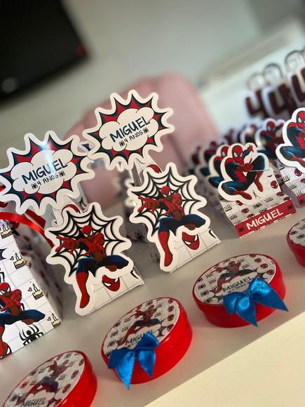 Kit Lembrancinhas Homem Aranha - 50 Itens Personalizado