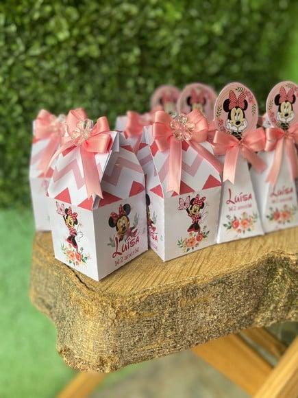 Kit Lembrancinhas Minnie Rosa