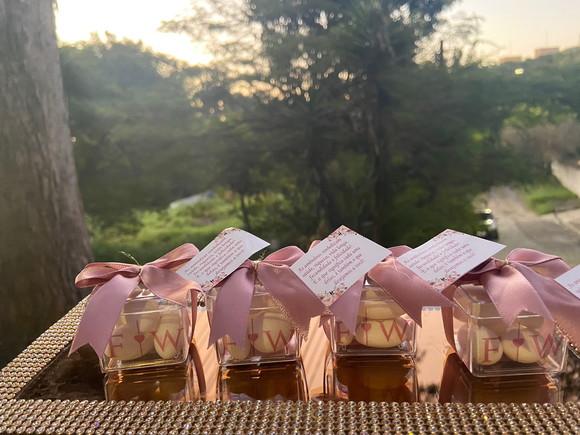 Lembrancinha para Casamento - Caixinha Acrílica com Amêndoas