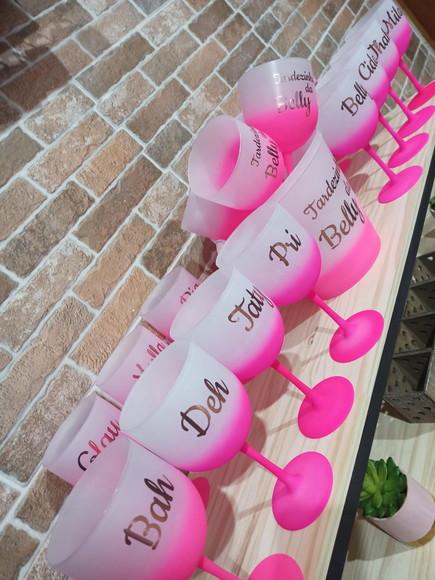 Taça Gin com Nomes Individuais- Despedida de Solteira