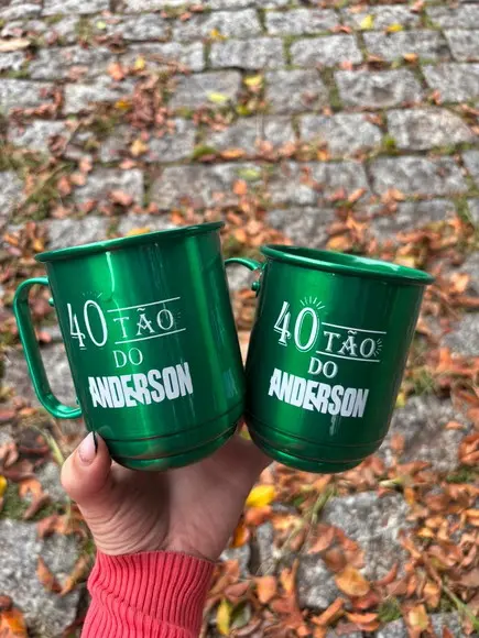 10 Canecas Alumínio 500 ml - Personalizada