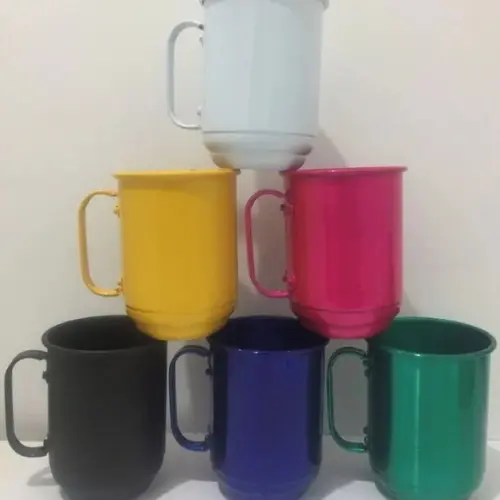 10 Canecas Alumínio 500 ml - Personalizada