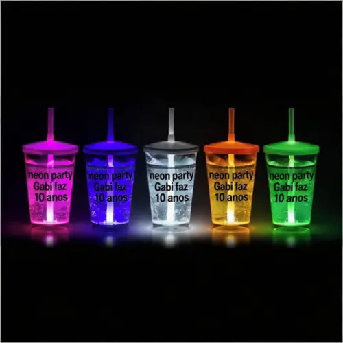 20 Copos Leds 500ml Personalizados