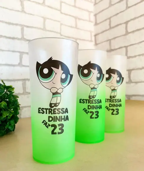 20 Copos Long Drink Degrade - Copos Personalizado