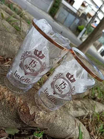 20 Copos Twister 500 ml com Borda Rose