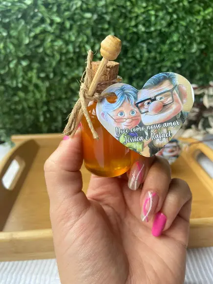 30 Garrafinhas de Vidro 20 ml com Pega Mel