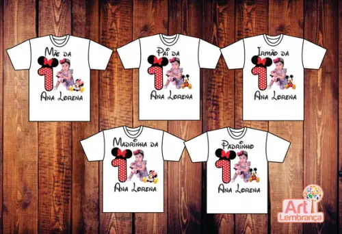 5 camisetas personalizada