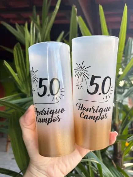 50 Copos Long Drink Degrade - Copos Personalizado