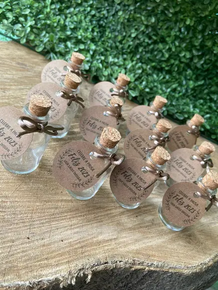 50 Garrafinhas de Vidro 20 ml - Mimo para Cliente