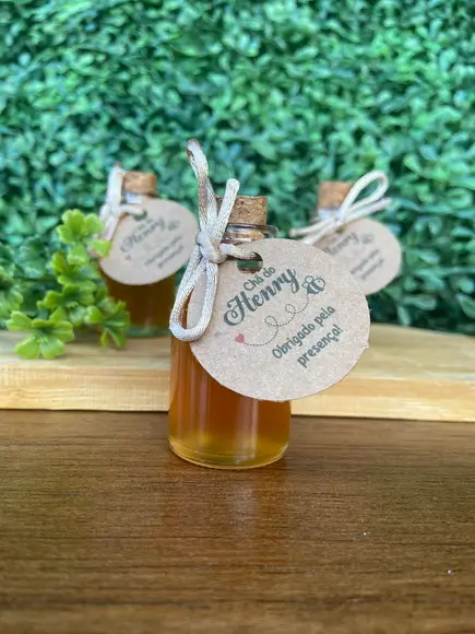 50 Garrafinhas de Vidro 20 ml - Potinho para Mel