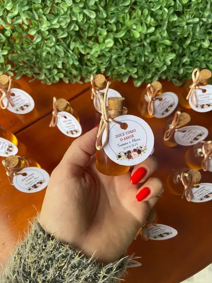 50 Garrafinhas de Vidro 20 ml - Potinho para Mel