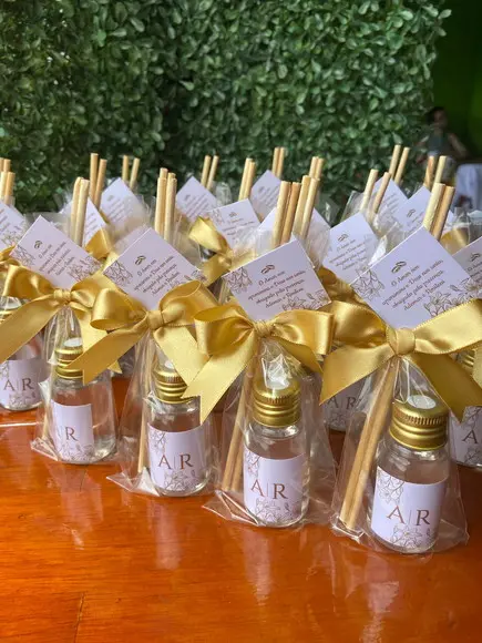 50 Lembrancinhas Aromatizador de Ambiente - Casamento