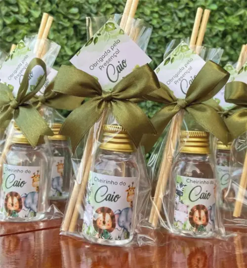 60 Lembrancinhas Aromatizador de Ambiente -safari