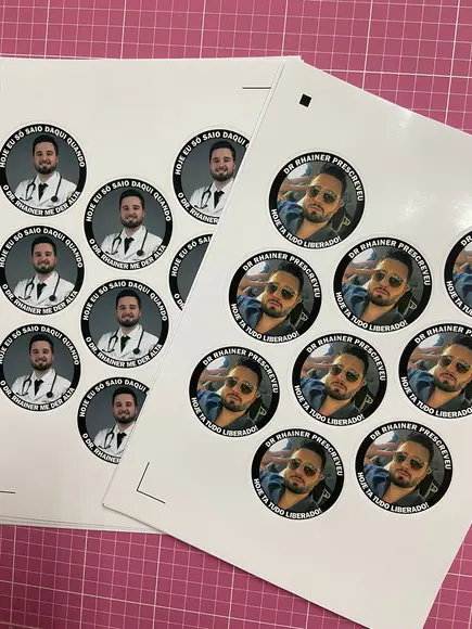 60 Adesivos 6x6 para Formatura
