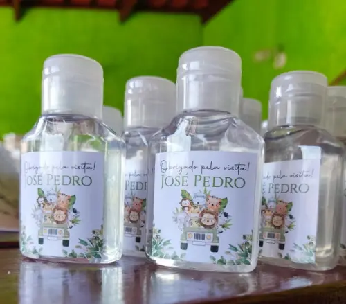 Alcool em Gel Personalizado- Lembrancinha para Nascimento