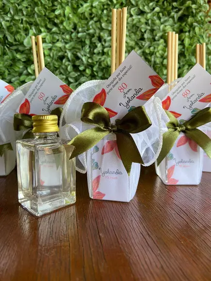 Aromatizador de Ambiente em Vidro com Embalagem de Tecido