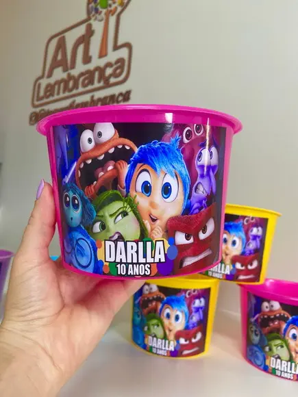 Baldinho de Pipoca Divertidamente