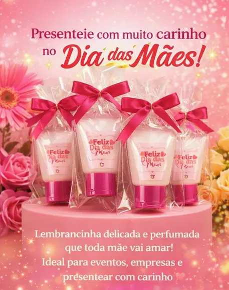 Bisnaga com Creme Hidratante - Mimo para o Dia das Mães