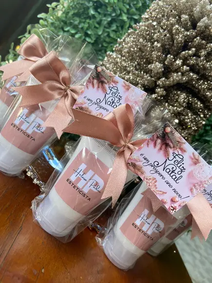 Bisnaga de Creme Hidratante- Lembrancinha para Natal