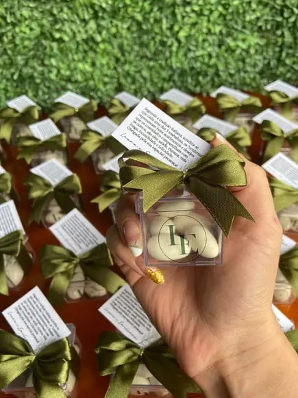 Caixinha com Amêndoas - Lembrancinha para Casamento