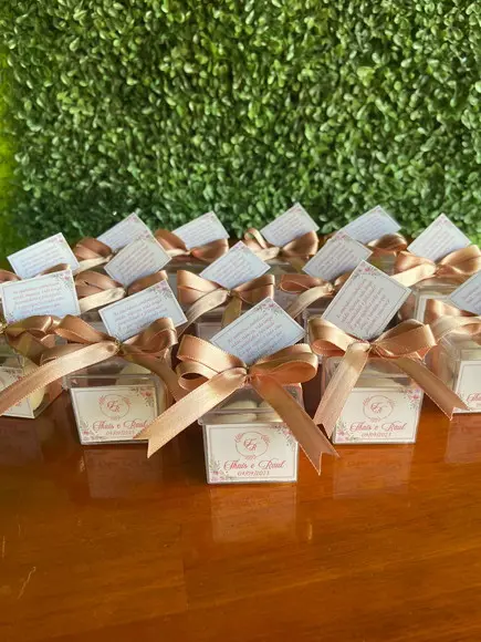 Caixinha com Amêndoas - Lembrancinha para Casamento