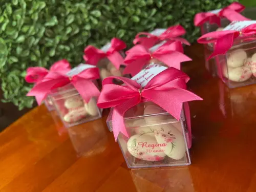 Caixinha com Amêndoas - Lembrancinha Personalizada
