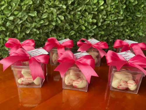 Caixinha com Amêndoas - Lembrancinha Personalizada