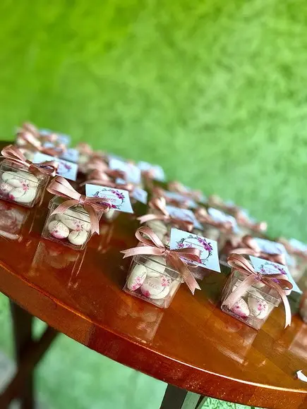 Caixinha com Amêndoas- Lembrancinha para Maternidade