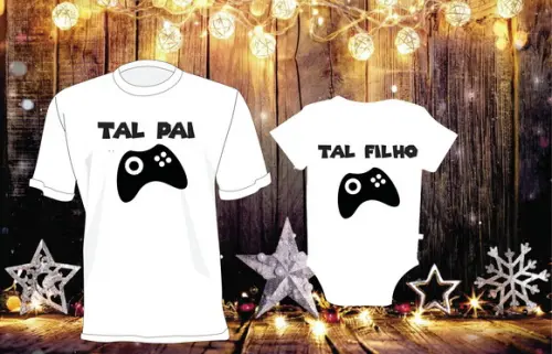 camiseta personalizada pai e filho
