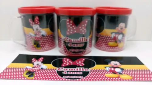 Caneca Acrilica Rosqueável - Lembrancinha Infantil