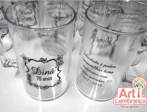 Caneca de Chopp em Acrílico 500 ml - Caneca Personalizada
