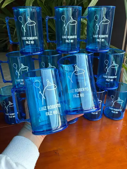 Caneca de Chopp em Acrílico 500 ml - Caneca Personalizada
