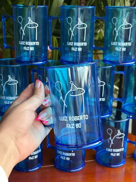 Caneca de Chopp em Acrílico 500 ml - Caneca Personalizada