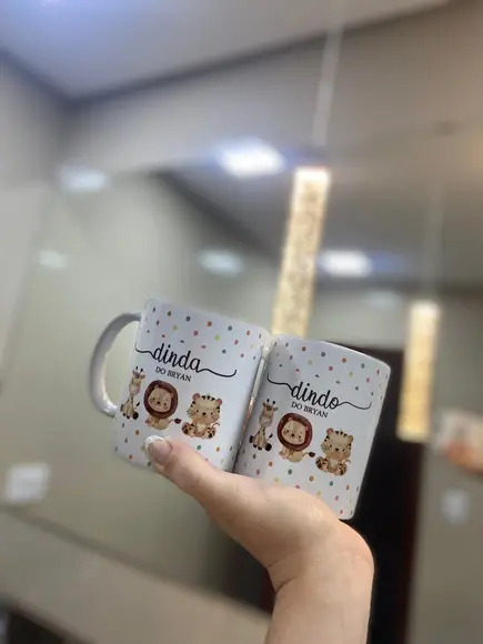 Caneca de Porcelana para Dindos