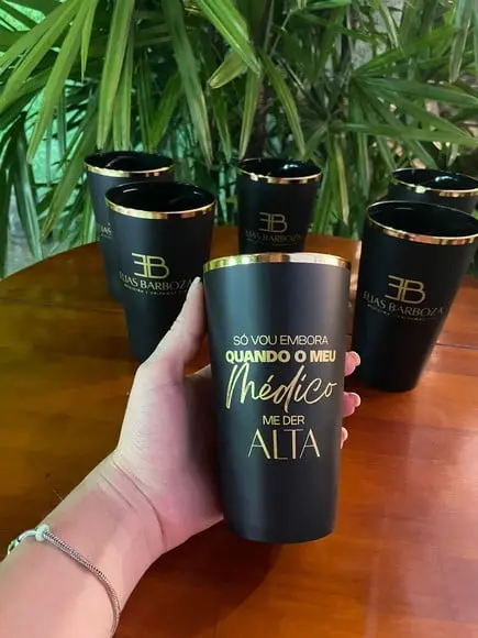 Copo Twister Preto Fosco Personalizado