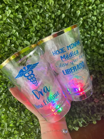 Copos com Led para Formatura - Personalizado