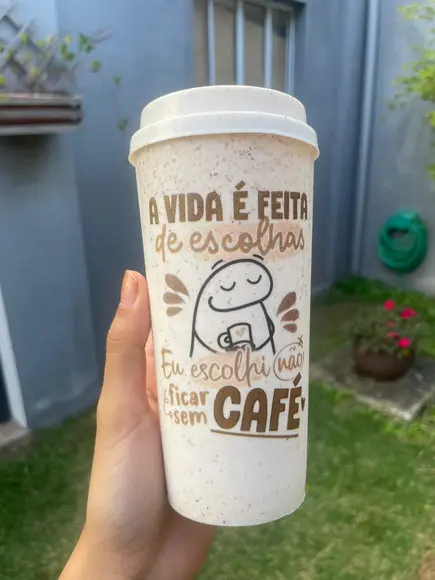 Copos Eco Bucks Fibra de Bambu - Personalizado 450ml