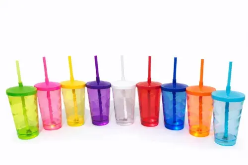 Copos Led 500 ml com Tampa e Canudo - Personalizado