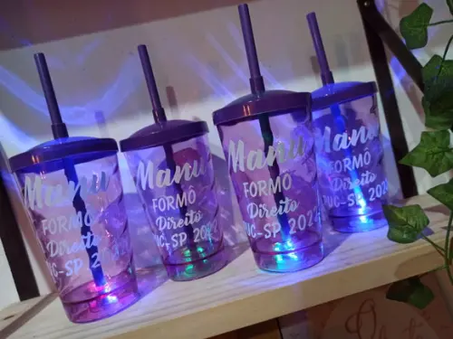 Copos Twister com Leds- Copos para Formatura