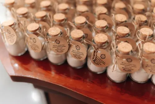 Garrafinhas de Vidro 60 Ml- Lembrancinha para Amêndoas