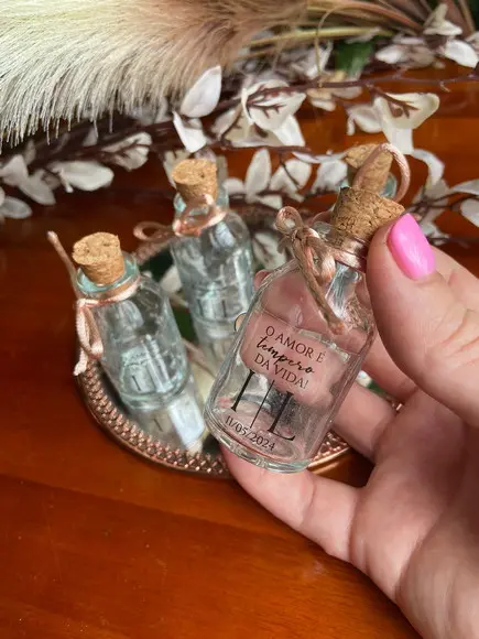 Garrafinhas de Vidro Personalizada
