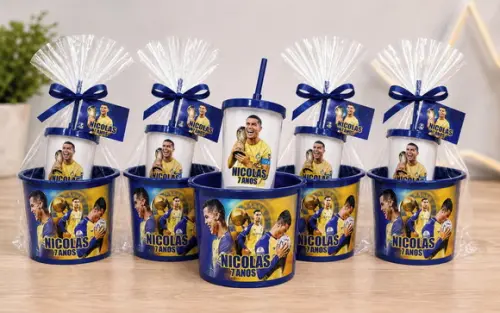 Kit Cineminha - Personalizado Copo e Balde