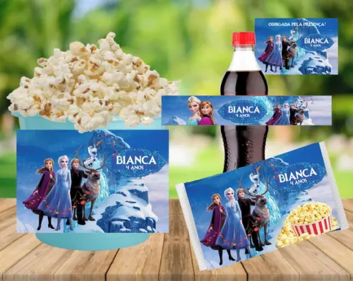 Kit Cineminha Personalizado - Frozen